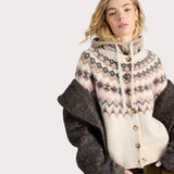 White Stuff Arctic Fairisle Cardigan In Beige