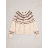 White Stuff Arctic Fairisle Cardigan In Beige