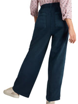 White Stuff Ava Wide Leg Jersey Jogger In Mid Denim