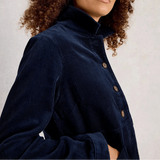 White Stuff Carrie Cord Long Sleeve Jacket in Dark Navy