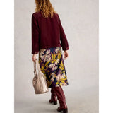 White Stuff Carrie Cord Long Sleeve Jacket In Dark Plum