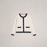 White Stuff Charlotte Long Sleeve Cardi In Navy Multi