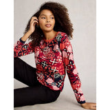 White Stuff Clara Long Sleeve Crew Neck Tee In Red
