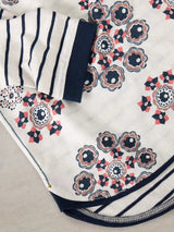 White Stuff Clara Long Sleeve Print Tee in Natural