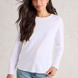 White Stuff Clara LS Tee In Brilliant White
