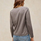 White Stuff Clara Stripe Sparkle In Grey Multi