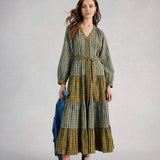 White Stuff Clementine Check Midi Dress In Green