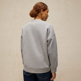 White Stuff Cleo Longline Graphic Sweat In Grey