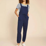 White Stuff Daphne Jersey Dungaree In French Navy