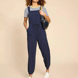 White Stuff Daphne Jersey Dungaree In French Navy