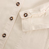 White Stuff Eden Denim Collared Jacket in Light Natural