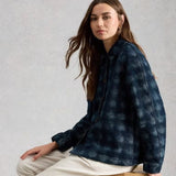 White Stuff Eden Denim Jacquard Jacket In Navy
