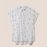 White Stuff Ella Embroidered Cotton Shirt White