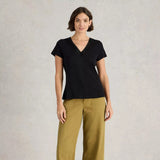 White Stuff Ellie Lace Tee Black