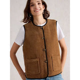White Stuff Emma Reversible Gilet In Black