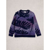 White Stuff Fern Spacedye Jumper In Purple Multi