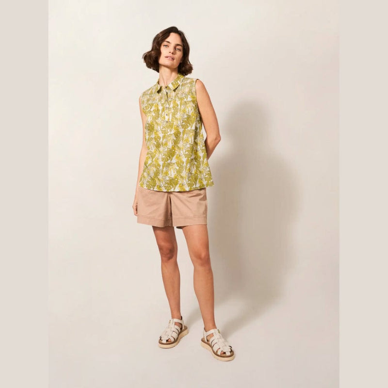 White Stuff Gianna Cotto Shirt In Green