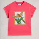 White Stuff Gina Graphics Tee In Pink