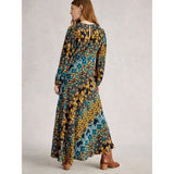 White Stuff Hope Bias Cut Maxi Dress In Navy