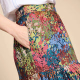 White Stuff Jamima Eco Vero Skirt in Pink Multi