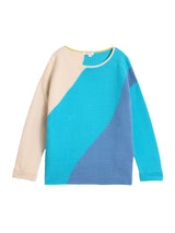 White Stuff Jana Abstract Jumper In Bright Blue