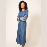 White Stuff Jasmine Midi Denim Dress