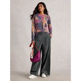 White Stuff Jodie Printed Jumper In Pink