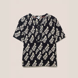 White Stuff June Linen Top In Black