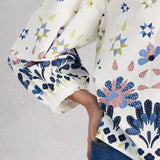 White Stuff Lana Top In Ivory Print
