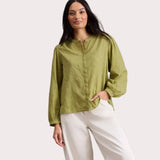 White Stuff Lana Top In Mid Green