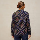 White Stuff Libby Organic Cotton Shirt In Navy