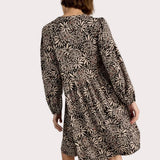 White Stuff Lola Jersey Dress In Tan Multi