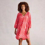 White Stuff Lottie Beach Cover Up in Coral Print