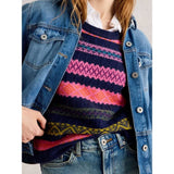 White Stuff Lottie Fairisle Tank In Navy Multi