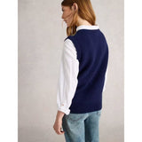 White Stuff Lottie Fairisle Tank In Navy Multi