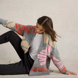 White Stuff Louisa Longline Cardi In Grey Multi