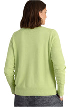 White Stuff Lulu Crew Neck Cardi in Bright Yellow
