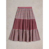 White Stuff Mabel Mixed Printed Skirt In Navy Multi