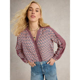 White Stuff Mabel Mixed Printed Top In Multi