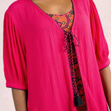White Stuff Maggie Magenta Beach Cover Up In Bright Pink