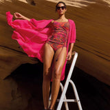 White Stuff Maggie Magenta Beach Cover Up In Bright Pink