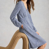 White Stuff Meg Jersey Dress In Blue Multi