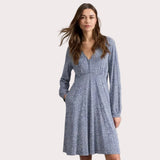 White Stuff Meg Jersey Dress In Blue Multi