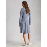 White Stuff Meg Jersey Dress In Blue Multi