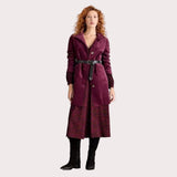 White Stuff Megan Long Sleeve Jersey Midi Dress In Burgundy