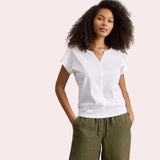 White Stuff Nelly Embroidered T-shirt In White