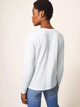 White Stuff Nelly Long Sleeve Tee In Brilliant White