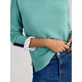 White Stuff Olive Crew Neck Long Sleeve Jumper In Teal