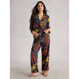 White Stuff Organic Nina PJ Bottom In Black Multi