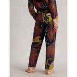White Stuff Organic Nina PJ Bottom In Black Multi